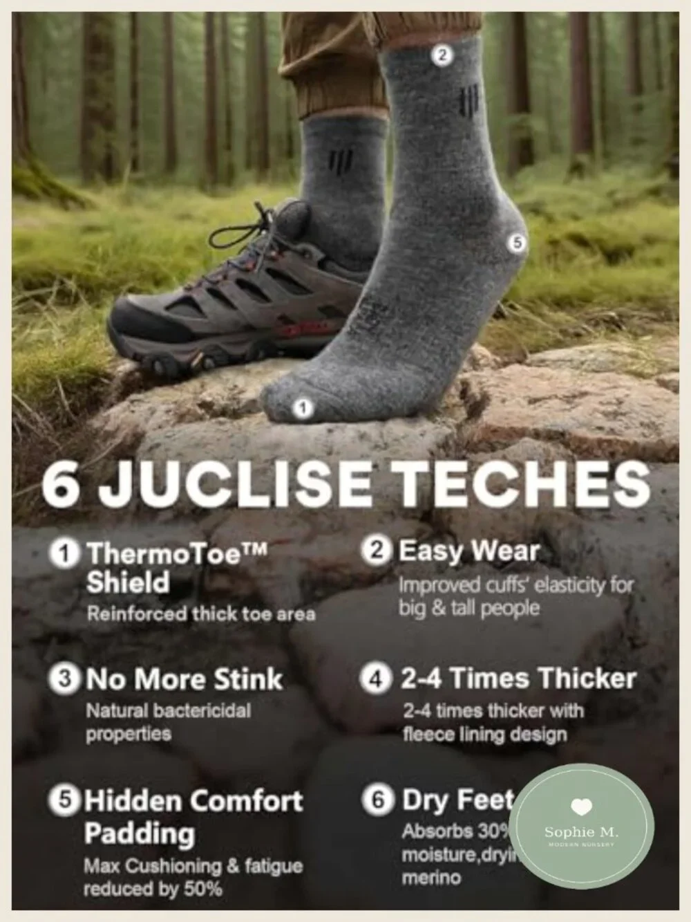 Alpaca Wool Lightweight Micro Crew Socks Moisture Wicking Anti-blister Merino
